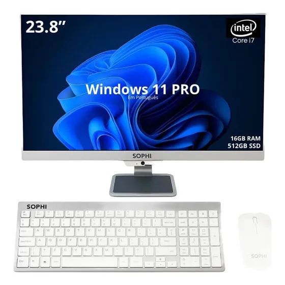 Computador All In One Sophi I7 16gb 512gb Win11 Tela23,8 Fhd