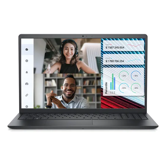 Notebook Dell Vostro 3520 15.6 i5-1235U 8 Ram 256ssd Win 11H, cor preta