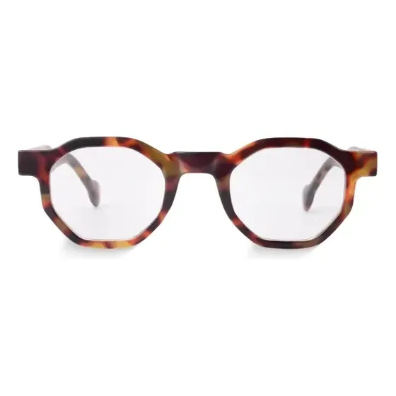 Óculos De Grau Hexagonal Tori Tortoise Armação Moderna Leve Tartaruga Giorno