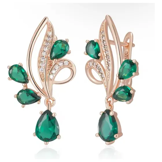Elegantes Aretes Para Mujer Dama Diseño Sofisticado