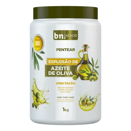 Creme De Pentear Explosão De Azeite De Oliva 1kg | Bn.cachos