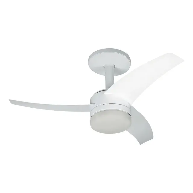 Ventilador de teto Arno Ultimate com 3 pás de Acrílico branco estrutura branco 127V