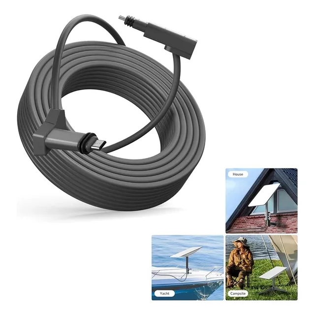 15.3m/50ft Cables De Extensión Impermeables Para Starlink V2
