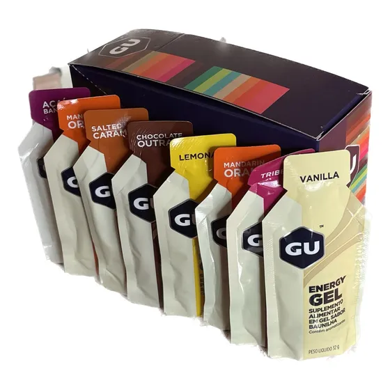Gel Gu Energy Caixa Com 12 Sachês - Sabores Selecionados