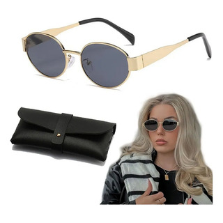 Gafas Sol Ovaladas Retro Para Mujeres Hombre Moda Protección Gafas Sol Ovaladas Retro Para Mujeres Hombre Moda Protección