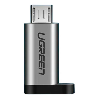 Adaptador Ugreen Us282 Micro Usb Macho Para Tipo C Fêmea Adaptador Ugreen Us282 Micro Usb Macho Para Tipo C Fêmea