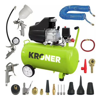Compresor De Aire Kroner 50 Litros 2,5 Hp + Kit Aire Pintura Compresor De Aire Kroner 50 Litros 2,5 Hp + Kit Aire Pintura