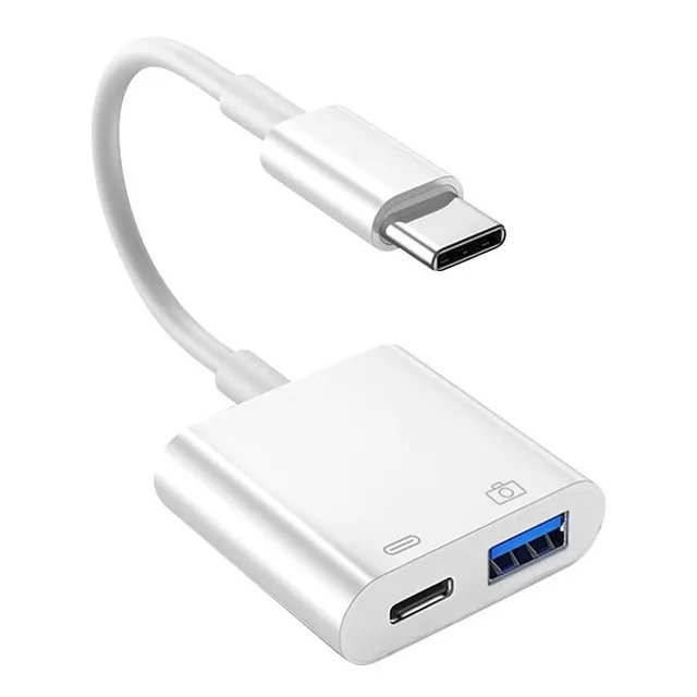 Adaptador Tipo C A Usb Y Otg De Carga Para Celulares Android