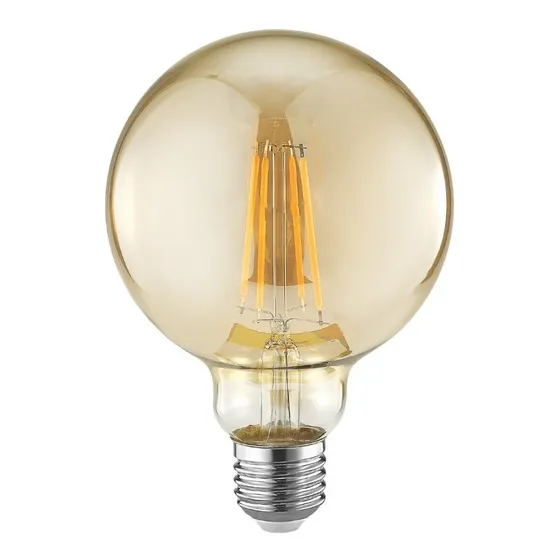 Lâmpada Filamento Led Vintage G95 E27 4w Bivolt 2300k Cor da luz Âmbar Branco Quente Amarelo 110V/220V
