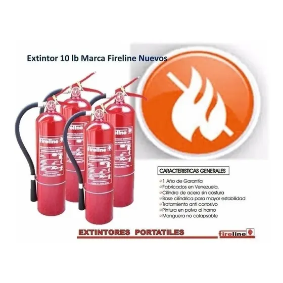 Extintor Abc 10 Libras Fireline Nuevo
