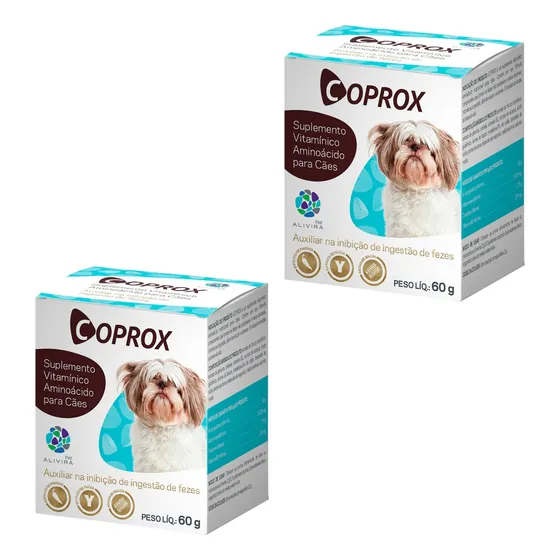 2 Coprox 60g Suplemento P/ Cães Coprofagia Duprat - Nourrie