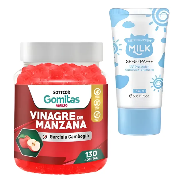 Vinagre De Manzana Sottcor +regalo Bloqueador Aclarante Milk