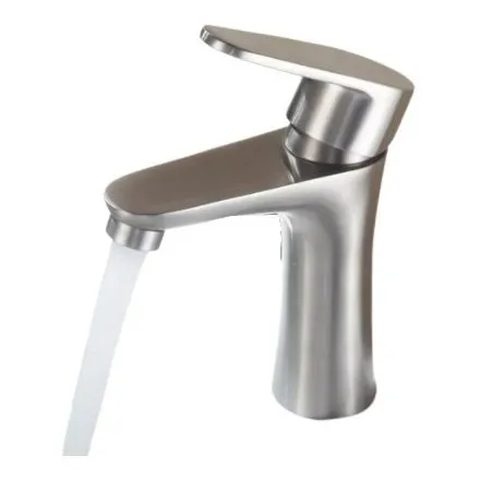 Llave De Lavamanos Monomando Acero Inoxidable Gf