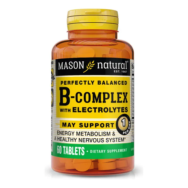 B Complex With Electrolitos Mason Natural 60 Tabletas