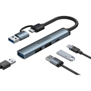 Tranyoo Adaptador Usb C Hub Tipo C, 4 En 1, Usb 3.0 Tranyoo Adaptador Usb C Hub Tipo C, 4 En 1, Usb 3.0