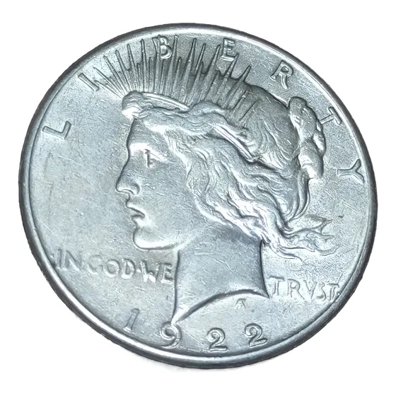 Moeda 1 Dólar - Peace Dollar 1922 S - San Francisco - Rara!