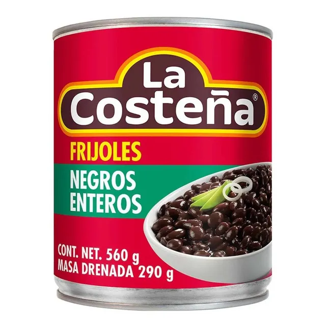 Frijoles Negros Enteros 560 Gr La Costeña