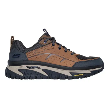 Tênis Masculino Arch Fit Road Walker Skechers Marrom / Multicolor Lisa 40 Br