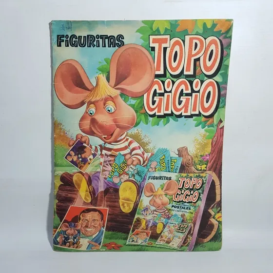 Antiguo Álbum Topo Gigio 1969 + 45 Figuritas Pegad Mag 61431