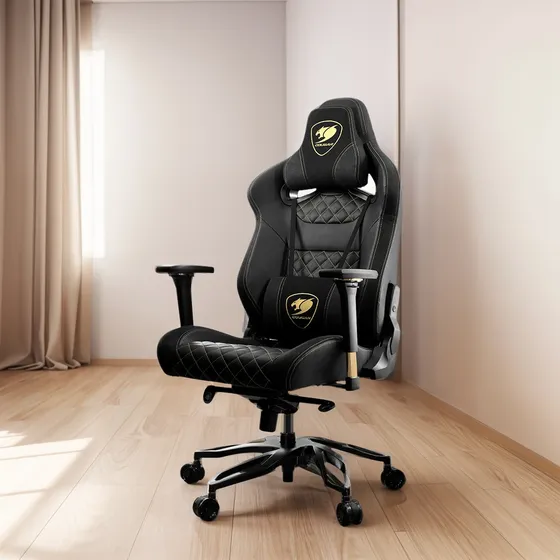 Silla Gamer Cougar Titan Pro Black Royal Base Aluminio