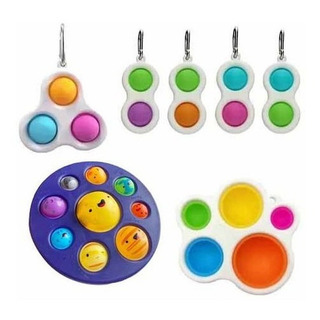Juego De 7 Sencillos Hoyuelos Fidget It Spinners, Juguete Po Juego De 7 Sencillos Hoyuelos Fidget It Spinners, Juguete Po