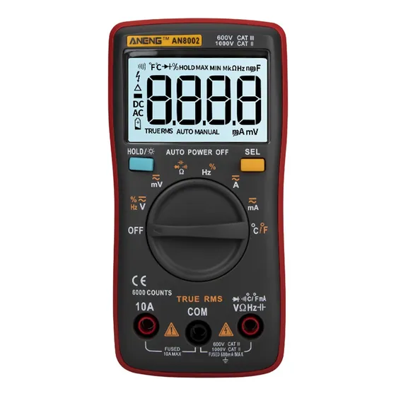 Aneng An8002 6000 Contes True Rms Digital Multifuncional