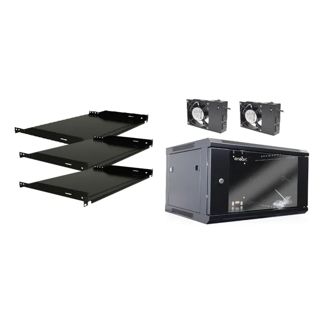 Kit Gabinete De Pared Ens-rkgb6u Charolas Y Ventilador Enson