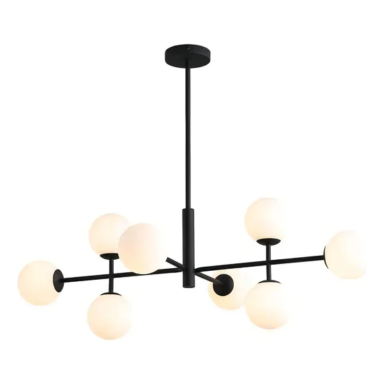 Lampara De Techo Colgante Candelabro Moderno Nórdica Cosmos Color Negro