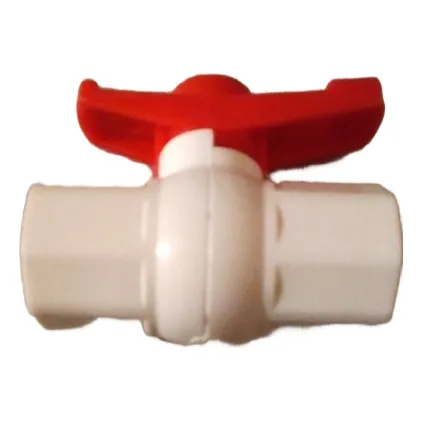  2 Llaves D Paso Plasticas Lisas  O Rosca D   3/4  