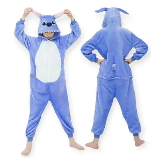 Pijama Polar Enterito Niños Suave Disfraz Abrigado Supersoft