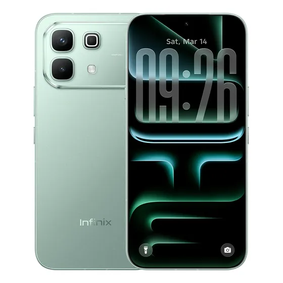 Celular Infinix Note 60 Ai Phone 5g Dual Sim Halo Activa Amoled 6150 Mah Carga Rápida 45 W Ultra Hdr 1,5 K 144 Hz Dual Jbl 256 Gb Rom 8+8 Ram Azul Fiz