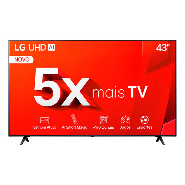 Smart Tv De 43 LG Tu801c 43tu801c0sa Com Tela Led 4k - Preto Smart Tv De 43 LG Tu801c 43tu801c0sa Com Tela Led 4k - Preto