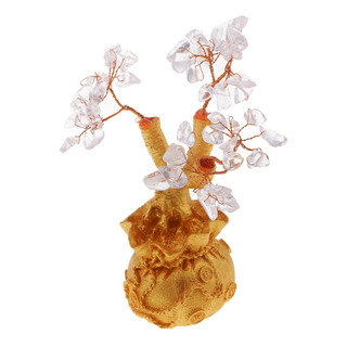 Mini Feng Shui Sorte Árvore Cristal Dinheiro Árvore Bolsa Mini Feng Shui Sorte Árvore Cristal Dinheiro Árvore Bolsa