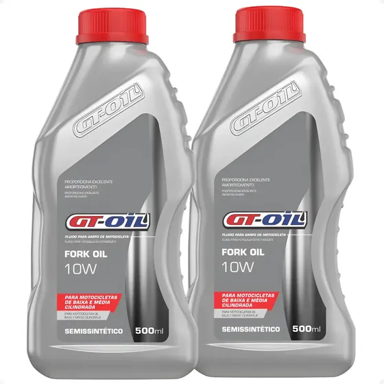 Kit 2 Óleo Suspensão De Bengala 10w Gt Oil Fork oil 500ml