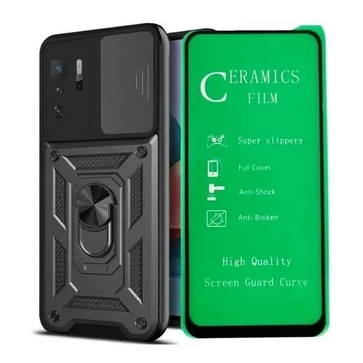 Estuche Antichoque Reforzado + Protector De Pantalla Para Xiaomi (hidrogel O Vidrio Cerámico)