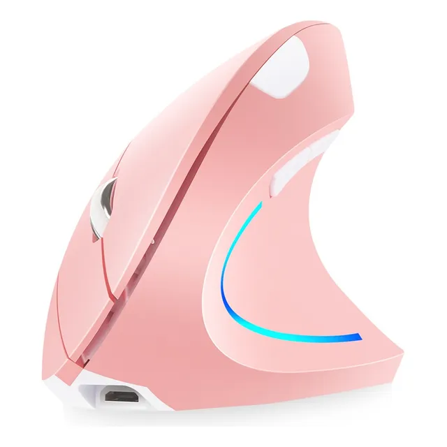 Wang Ratón Vertical Inalámbrico 2.4g Recargable Ergonómico