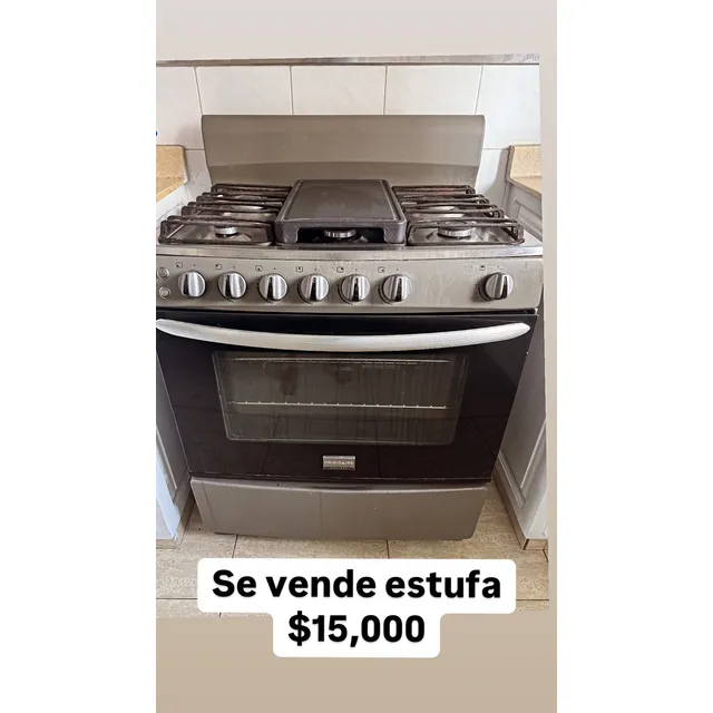 Frigidaire Estufa Con Horno, Encendido Eléctrico Y 6 Quemado