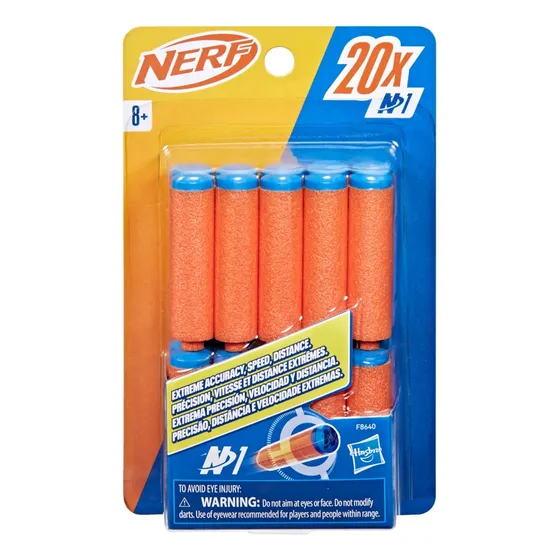 Dardos Repuesto Pistolas Lanzadora Nerf X20 Unidades N1