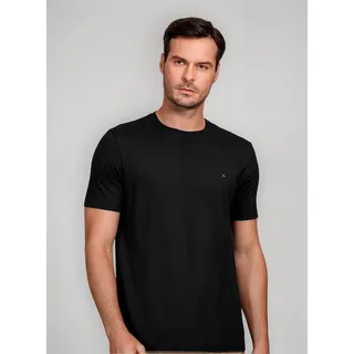 Camiseta Aramis Masculina Crewneck Basic Lisa Preta Camiseta Aramis Masculina Crewneck Basic Lisa Preta
