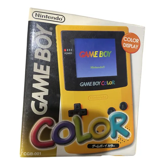 Gameboy Color Yellow Cgb-001 Na Caixa C/jogos!t4902370503708caixa E Manual Sa