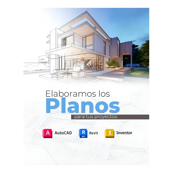 Digitalización Planos Autocad, Revit Proyectos Arquitectura