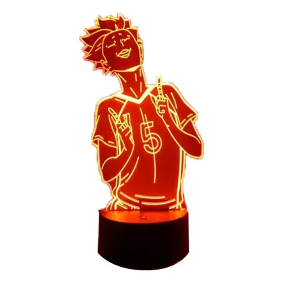 / Haikyuu Tendou Satori Luz 3d Anime Para Decoración Luz De