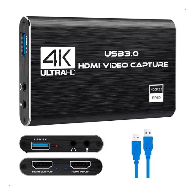 Capturador Video Hdmi Usb 3.0 4k Windows Mac Linux Micrófono