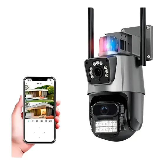 Cámara Seguridad Wifi Doble Lente Full HD 360° Visión Nocturna Yoosee