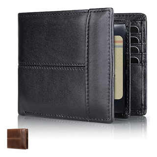 Cartera Hombre Piel Genuina Cartera Antirrobo Rfid/billetera Cartera Hombre Piel Genuina Cartera Antirrobo Rfid/billetera