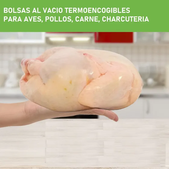 Bolsas Al Vacío Termoencogibles Para Pollos, Aves, Carnes