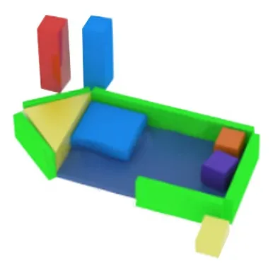 Gimnasio Baby Gym Colchon Infantil 1.2mtsx70x30cm #357 Ca.