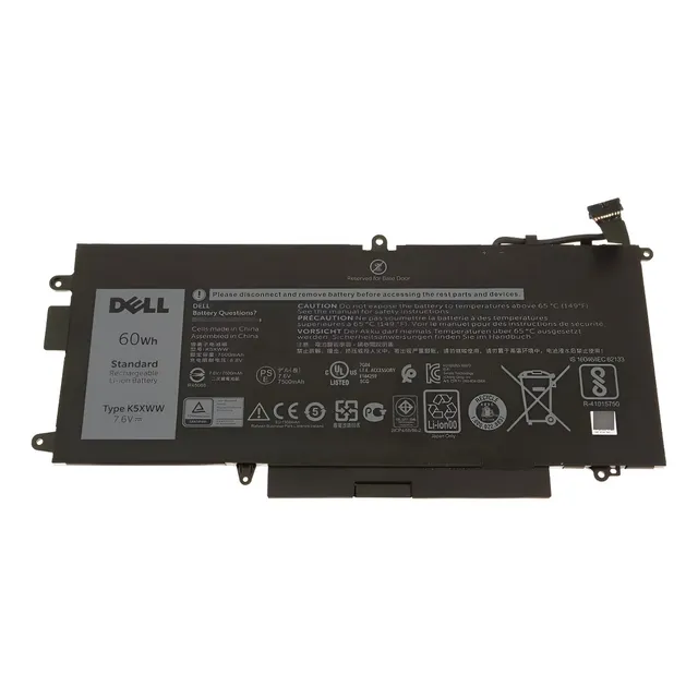 K5xww - Original Dell Battery 7.6 V 7500 Mah 60 Wh
