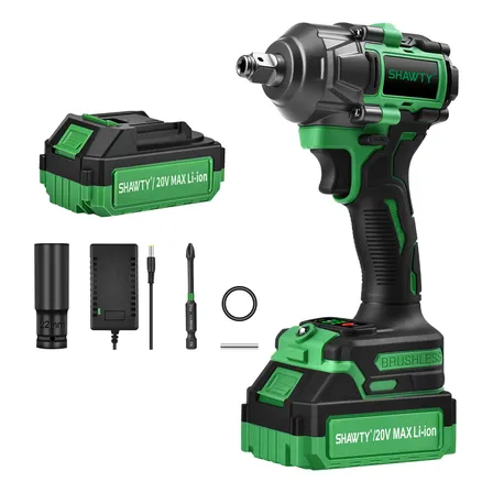 Shawty 350n.m Chave De Impacto 1/2 E 1/4 Parafusadeira Verde-escuro 127/220v