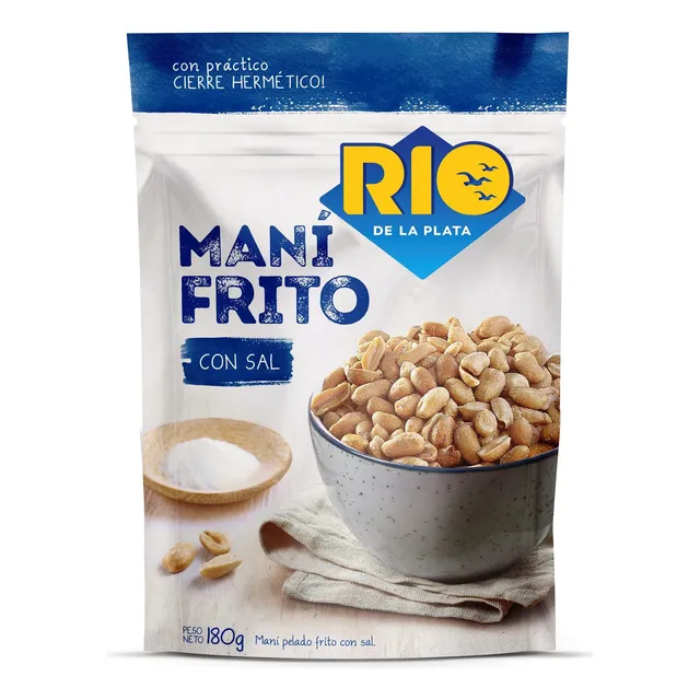 Maní Frito C/sal Río De La Plata 180 Grs